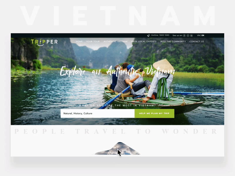 Travel website - vietnam