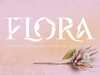 Flora | Modern Ligature Display Font