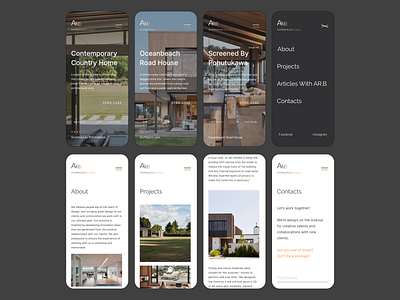 Responsive design for Ar.B. project