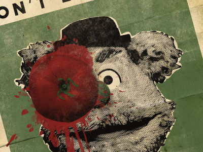 Wokka-ganda muppet poster propaganda tomato