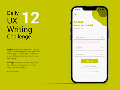 #DailyUxWriting #12 12 dailyuxwriting dailyuxwritingchallenge uxwriting