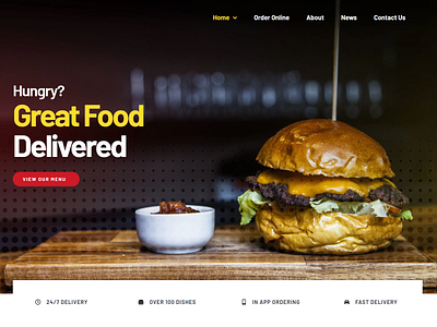 Food delivery website 3d animation branding design ecommerce elementor website graphic design illustration landing page logo motion graphics ui web design web development website wordpress