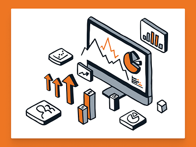 Startup Metrics Illustration branding design illustration vector