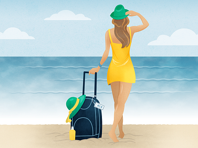 MLB Beachgirl advertisement branding design illustration vector