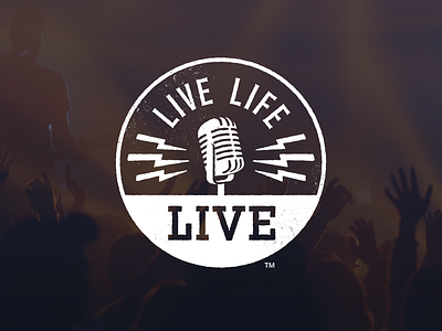 Live Life LIVE! branding design illustration logo