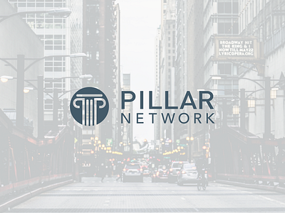 Pillar Network branding design logo