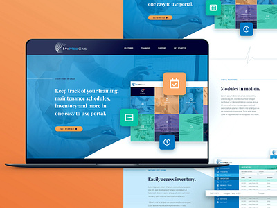 My Med Gas design landing page