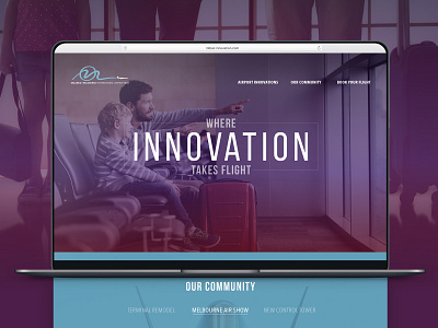 Where Innovation Takes Flight advertising campaign art direction branding graphic design landing page