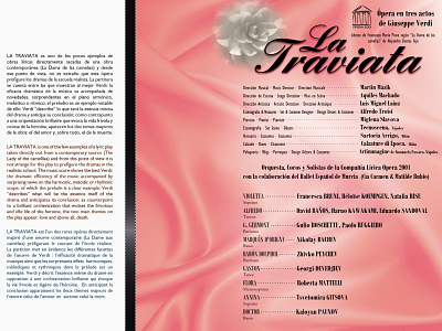 Editorial Design - La Traviata Opera Program culture digitalstudioaltea editorial editorial design editorial illustration event branding graphic graphic design illustration la traviata opera