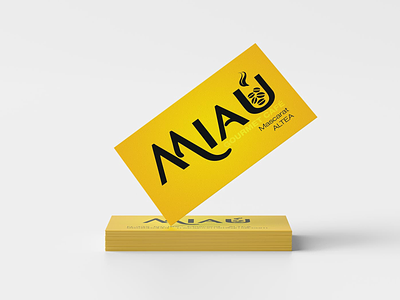 Miau Gourmet Café - Visit Card animation branding design editorial design editorial illustration graphic design illustration logo
