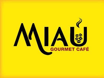 Logo - Miau Gourmet Café graphic design logo
