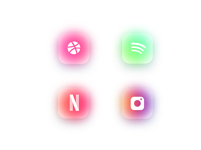 Frosted Glass Icons 2