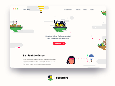 Focus Hero Landing Page