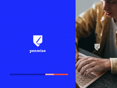 penwise branding color color palette design graphic design landing page logo website