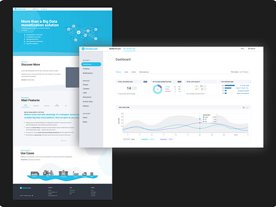 Big Data landing page & dashboard