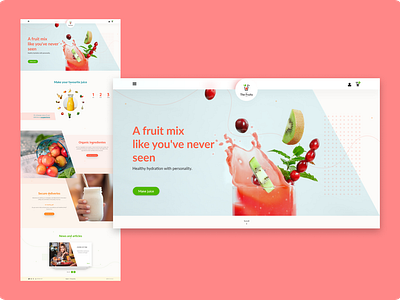 Juice shop landing page