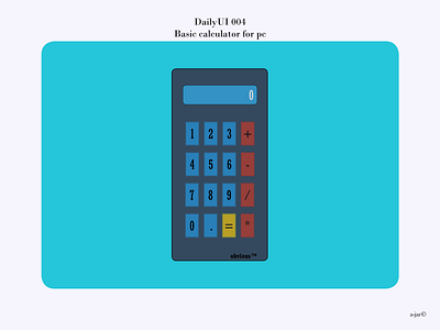 Basic calculator DUI004 calculator design ui web