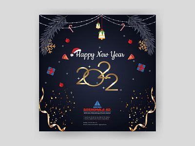 New Year 2022 Poster banner design branding design modern logo new year banner new year poster poster design