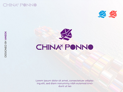 Chinaponno E-commerce Shipping Logo Design