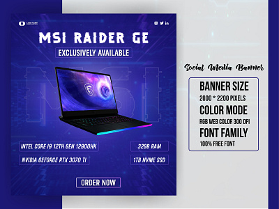 MSI Laptop Promotional Banner