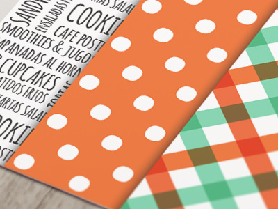 Pattern Set design identity patterns plaid polka dots words