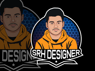 vector portrait banner design esportlogo facelogo graphicdesign illustrator logodesign mascotlogo vector vector portrait