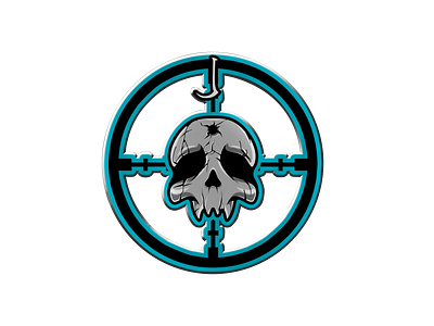 3D LOGO skull bullet hole Target logo Mascot gmaing