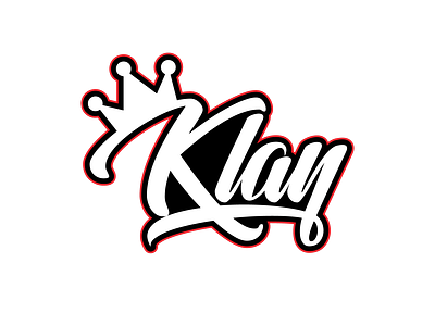 Text Klay Typograghy King Crown Logo Gaming By Navid On Dribbble