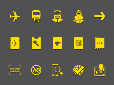 Passwallet Icon Set icons passbook passwallet ticketing