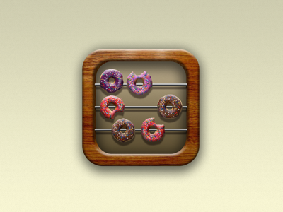 Carb Counter app icon abacus donuts doughnut icon