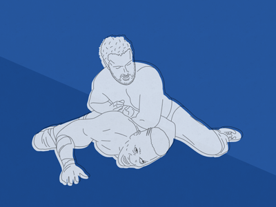 Hammerlock blue hammerlock line drawing wrestling