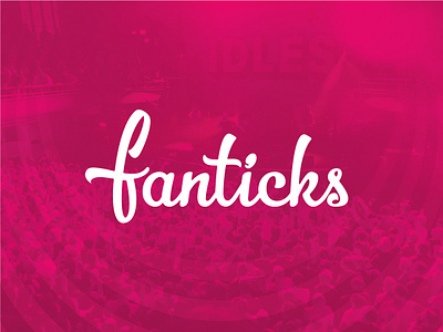 Fanticks brand identity branding logo logo design pink