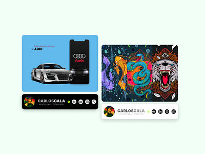 Personal Card / UI card design figma graphic design signature user interface