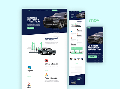 Movi-Landing Page- México branding design figma graphic design ui user interface