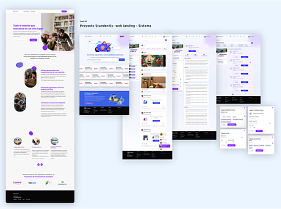 Studently-México app branding design diseño de interfaces figma graphic design landing ui user interface web