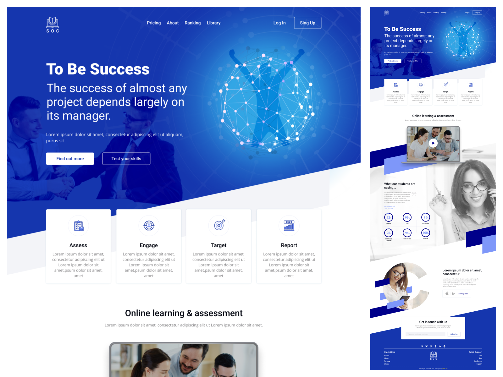 Online Class Landing Page Design by Hasan Rinshaf on Dribbble