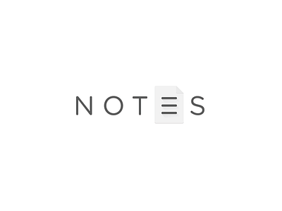 Notes animation editor logo notes text type