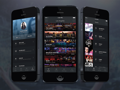 Discotech app club dance disco events ios7 mobile night profile