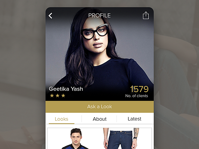 Fashion Stylist App android app apple fashion flat ios profile ui ux