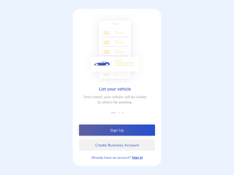 Onboarding Animation Concept