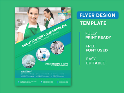 Free Cleaning Services Flyer Template banner branding brochure cleaning design desing flyer flyerdesign flyers graphicdesigner housekeeping illustrator sanitary service templates vector