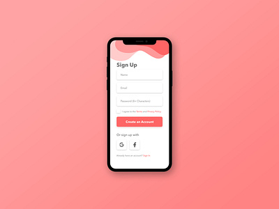 Sign up ui