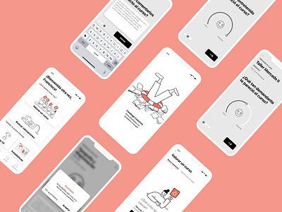 Catálogo colectivo app concept design illustration menu review sliders student ui