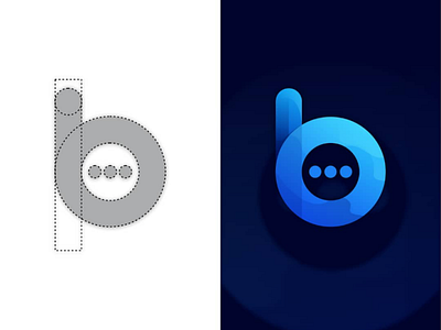 B chat b brand chat grapich design icon icon chat initial logo logo design logo designer logo icon logo inspirations logo mark ui ux work