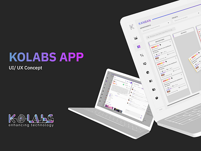 Management App - KOLABS APP app concept design kolabs management managementapp ui ux