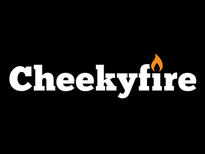 Cheekyfire branding fire identity logo