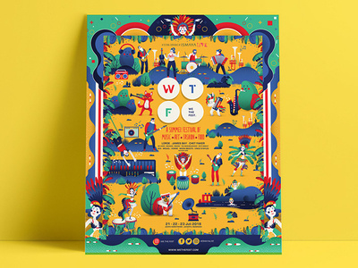 We The Fest Poster competition 18 design illustration vector wild