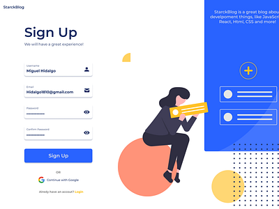 Sign Up website #DailyUI