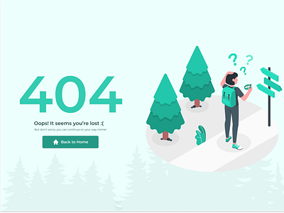 404 Page Error Day08 #DailyUI