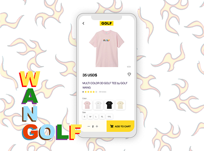 E-Commerce Shop Golf Wang DailyUI dailyui dailyuichallenge design flat golf golfwang minimal tyler the creator ui ux web